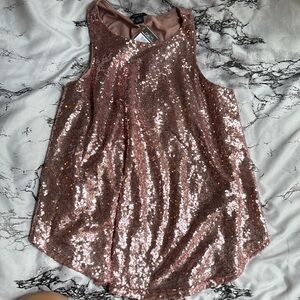 💎 3/$15 Pink Sequin Tank Top